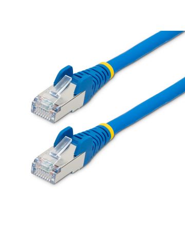 StarTech.com 10m CAT6a Ethernet Cable - Blue - Low Smoke Zero Halogen (LSZH) - 10GbE 500MHz 100W PoE++ Snagless RJ-45 w/Strain Reliefs S/FTP Network Patch Cord