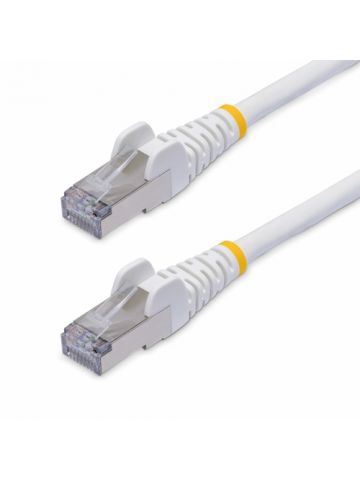 StarTech.com 12m White CAT8 Ethernet Cable, Snagless RJ45, 25G/40G, 2000MHz, 100W PoE++, S/FTP, 26AWG Pure Bare Copper Wire, LSZH, Shielded Network Patch Cord w/Strain Reliefs, Fluke Channel Tested