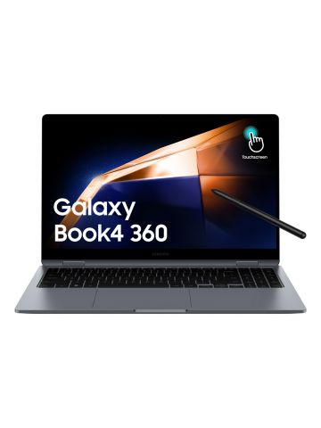 Samsung Galaxy Book4 360 NP754QGK-KG2UK laptop Intel Core 5 120U Hybrid (2-in-1) 39.6 cm (15.6") Touchscreen Full HD 16 GB LPDDR5x-SDRAM 256 GB SSD Wi-Fi 6E (802.11ax) Windows 11 Pro Grey