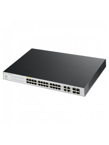 Zyxel NSW100-28P Managed L2 Gigabit Ethernet (10/100/1000) Black,Grey Power over Ethernet (PoE)