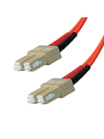 Cablenet 1m OM3 50/125 SC-SC Duplex Orange LSOH Fibre Patch Lead