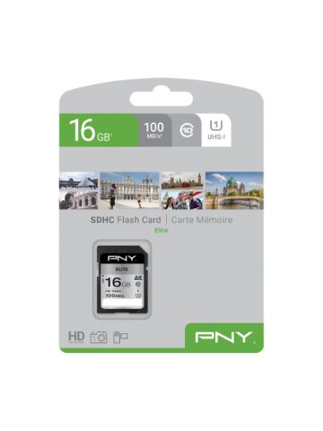 PNY Elite memory card 16 GB SDHC Class 10 UHS-I