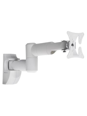 ProperAV Swing Arm Tilt & Swivel 19 - 28\ TV Bracket - White"""