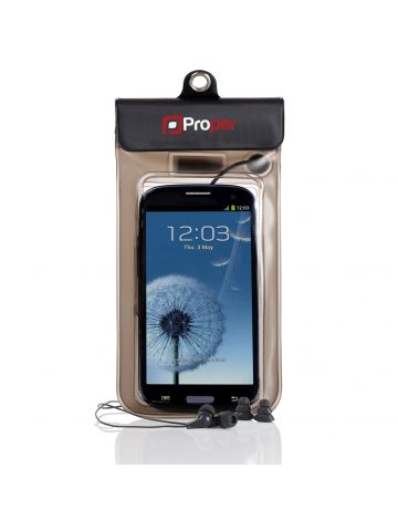 ProperAV Waterproof Case for Smartphones with Earphones mobile phone case