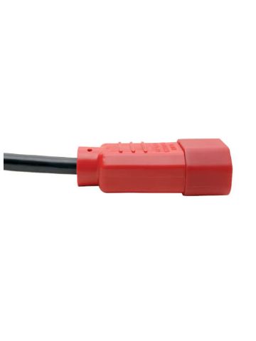 Tripp Lite Standard Computer Power Extension Cord Lead Cable, 10A, 18AWG (IEC-320-C14 to IEC-320-C13, Red Plugs), 1.22 m