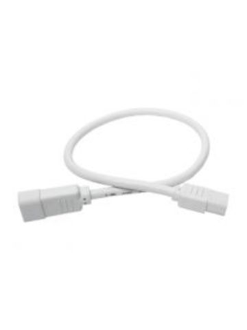 Tripp Lite Heavy-Duty Power Extension Cord, 15A, 14 AWG (IEC-320-C14 to IEC-320-C13), White, 0.61 m