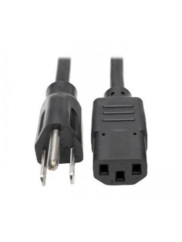 Tripp Lite Universal Computer Power Cord Lead Cable, 10A, 18AWG (NEMA 5-15P to IEC-320-C13), 1.83 m (6-ft.)