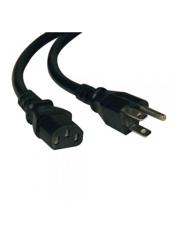 Tripp Lite Heavy-Duty Computer Power Cord Lead Cable, 15A, 14AWG (NEMA 5-15P to IEC-320-C13), 1.83 m (6-ft.)