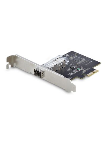 StarTech.com 1-Port GbE SFP Network Card, PCIe 2.1 x1, Intel I210-IS, 1GbE Controller, 1000BASE Copper/Fiber Optic, Single-Port Gigabit Ethernet NIC, Desktop/Server Backplanes - Windows and Linux Compatible