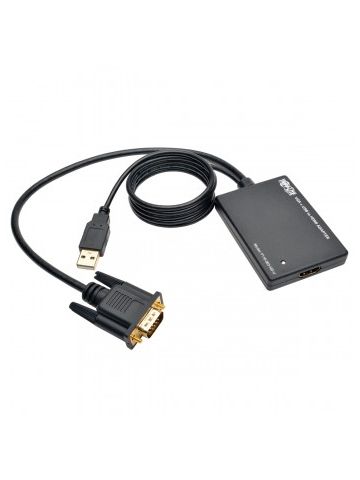 Tripp Lite VGA to HDMI Converter / Adapter with USB Audio and Power, 1080p
