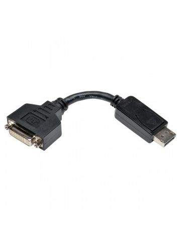 Tripp Lite DisplayPort to DVI Cable Adapter, Converter for DP-M to DVI-I-F