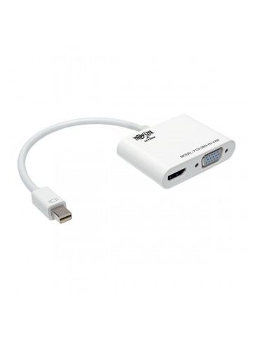 Tripp Lite Keyspan Mini DisplayPort 1.2 to VGA/HDMI All-in-One Converter Adapter, 4K x 2K HDMI  24/30 Hz