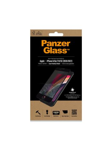 PanzerGlass ® Privacy Screen Protector Apple iPhone SE (2020/2022) | 8 | 7 | 6 | 6s | Edge-to-Edge