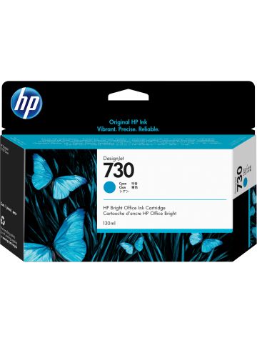 HP P2V62A/730 Ink cartridge cyan 130ml for HP DesignJet T 1600/1700/940