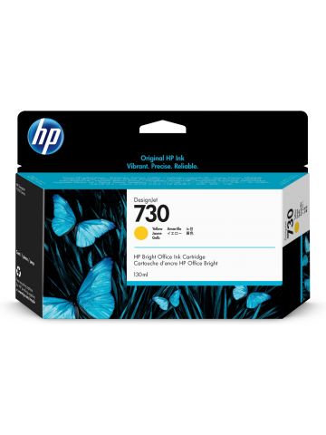 HP P2V64A/730 Ink cartridge yellow 130ml for HP DesignJet T 1600/1700/940