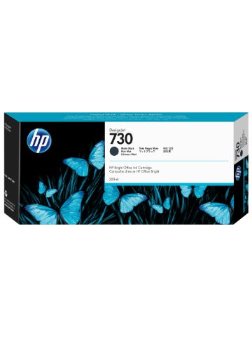 HP P2V71A/730 Ink cartridge black matt 300ml for HP DesignJet T 1600/1700/940