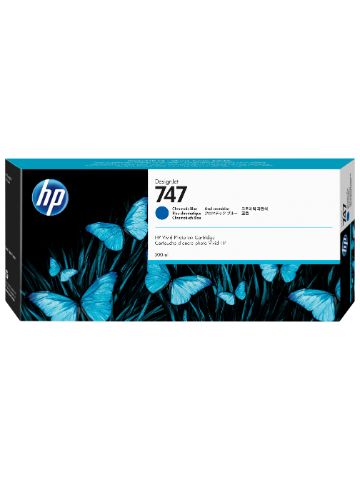 HP P2V85A/747 Ink cartridge blue chromatic 300ml for HP DesignJet Z 9+