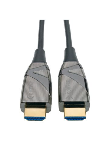 Tripp Lite High-Speed HDMI 2.0 Fiber Active Optical Cable (AOC) - 4K x 2K HDR  60 Hz, 4:4:4, M/M, Black, 15 m