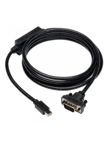 Tripp Lite Mini DisplayPort 1.2 to VGA Active Adapter Cable, Mini DP to HD15 (M/M), 1920 x 1200 / 1080p, 3.05 m (10-ft.)