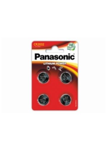 Panasonic PANACR2032-B4 Lithium Pack of 4 Coin Cell CR2032 Batteries