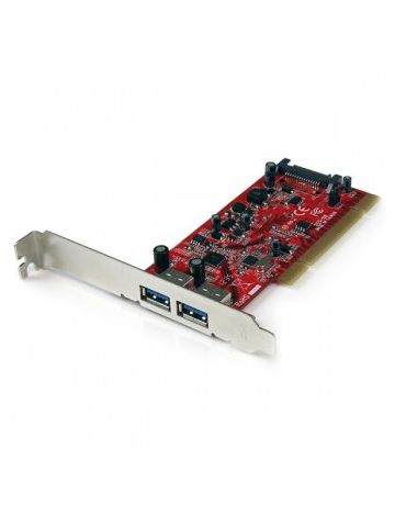 StarTech.com 2 Port PCI SuperSpeed USB 3.0 Adapter Card with SATA Power