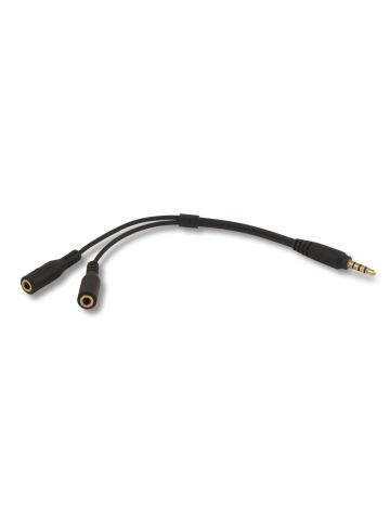 The Padcaster PCYSPLITTER audio cable 3.5mm 2 x 3.5mm Black
