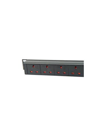 LMS 1U 12 WAY Vert 13A PDU + SWITCH  > 16A CMDO