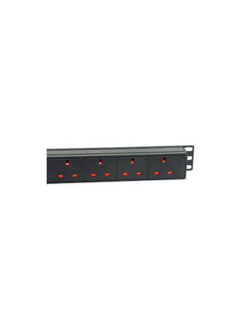 LMS 1U 12 WAY Vert 13A PDU + SWITCH  > 32A CMDO