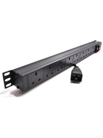 LMS 12 Way Vertical UK 13A Switched PDU > IEC14