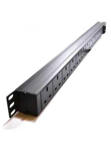 LMS 12 Way High Density Vertical 13A Switched PDU / Power Bar (Rackmount) 3M Cable