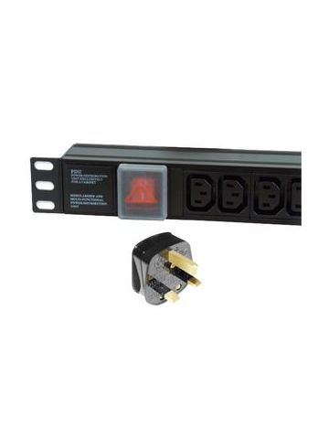 Dynamode PDU-6WS-H-IEC-UK power distribution unit (PDU) 6 AC outlet(s) 1U Black