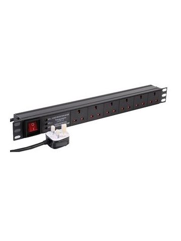 Dynamode PDU-6WS-H-SP-1U-3M power distribution unit (PDU) 6 AC outlet(s) Black