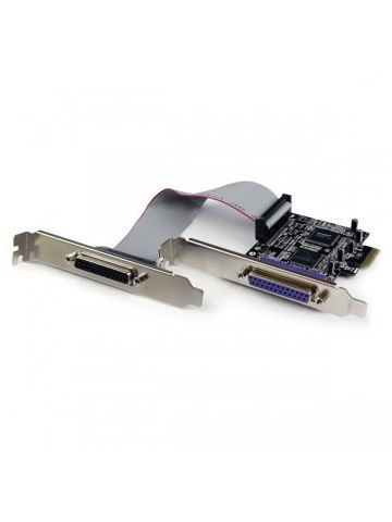 StarTech.com 2 Port PCI Express / PCI-e Parallel Adapter Card �� IEEE 1284 with Low Profile Bracket