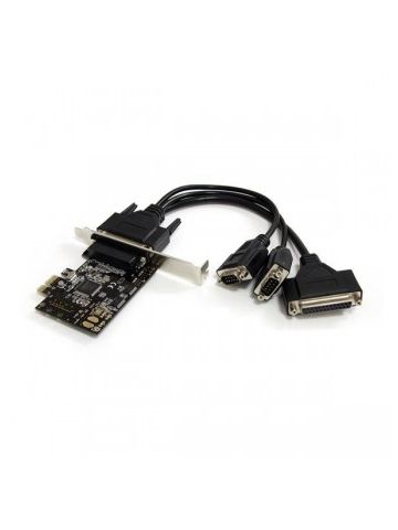 StarTech.com 2S1P PCI Express Serial Parallel Combo Card with Breakout Cable