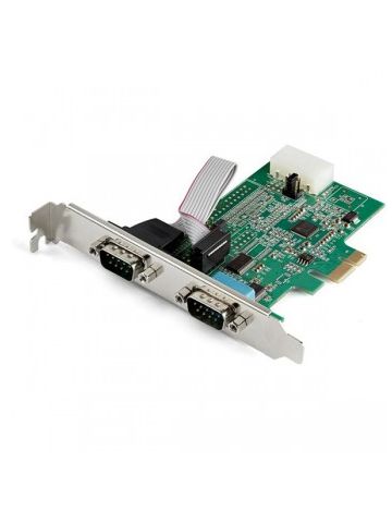 StarTech.com 2-Port PCI Express RS232 Serial Adapter Card - 16950 UART - 256-byte FIFO Cache - ASIX AX99100 - Full Profile Bracket - Replacement for PEX2S952 (PEX2S953)