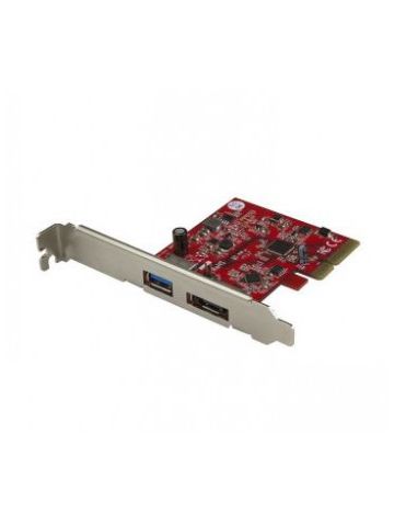 StarTech.com 2-Port USB 3.1 (10Gbps) and eSATA PCIe Card - 1x USB-A and 1x eSATA