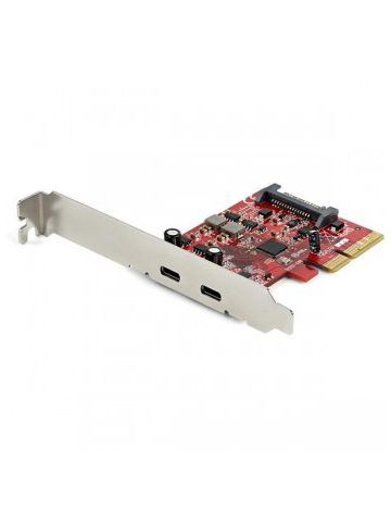 StarTech.com 2-port 10Gbps USB C PCIe Card - USB 3.1 Gen 2 Type-C PCI Express Host Controller Add-On Card - Expansion Card - USB 3.2 Gen 2x1 PCIe Adapter 15W/port - Windows, macOS, Linux