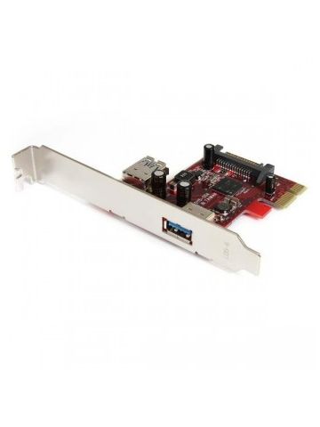 StarTech.com 2 port PCI Express SuperSpeed USB 3.0 Card with UASP Support - 1 Internal 1 External