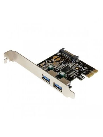 StarTech.com 2 Port PCI Express PCIe SuperSpeed USB 3.0 Controller Card w/ SATA Power