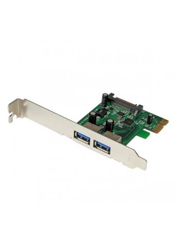 StarTech.com 2 Port PCI Express (PCIe) SuperSpeed USB 3.0 Card Adapter with UASP - SATA Power