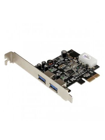 StarTech.com 2 Port PCI Express (PCIe) SuperSpeed USB 3.0 Card Adapter with UASP - LP4 Power