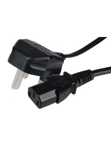 Maplin PL011 power cable Black 2 m Power plug type G C13 coupler