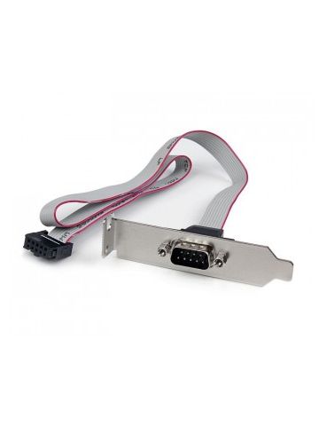 StarTech.com 1 Port 16in DB9 Serial Port Bracket to 10 Pin Header - Low Profile