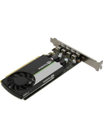 PNY T1000 Professional Graphics Card 4GB DDR6 896 Cores 4 miniDP 1.4 Low Profile (Bracket Included) OEM (Brown Box)