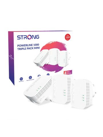 Strong POWERL1000TRIMINIUK AV1000 Mini Powerline Kit Triple Pack (3 Pack)