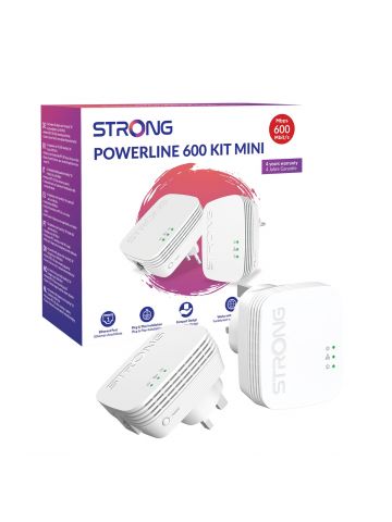 Strong POWERL600DUOMINIUK AV600 Mini Powerline Kit (2 Pack)