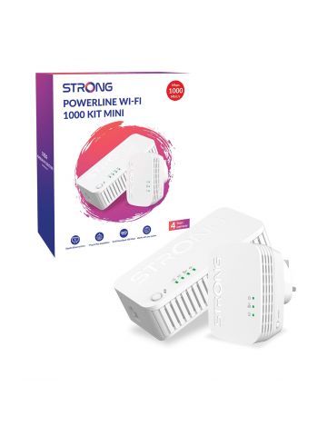 Strong POWERWF1000DUOMINIUK AV1000 Mini WI-FI Powerline Kit (2 Pack)