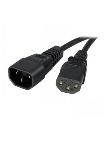 StarTech.com 1m Standard Computer Power Cord Extension - C14 to C13