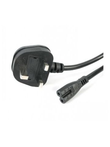 StarTech.com 1m Laptop Power Cord 2 Slot for UK - BS-1363 to C7 Power Cable Lead