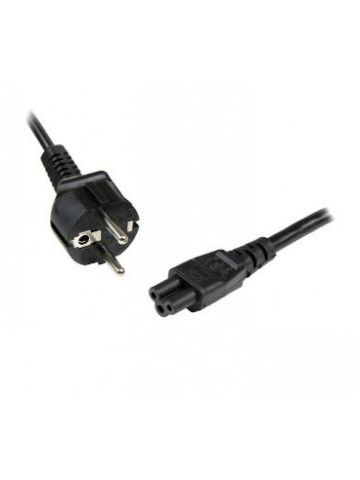 StarTech.com 2m 3 Prong Laptop Power Cord �� Schuko CEE7 to C5 Clover Leaf Power Cable Lead